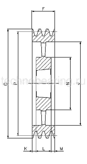 Шкив клиновой  под втулку тапербуш SPC560-10 TB (PHP 10SPC560TB) Sati
