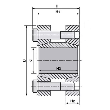 Зажимная втулка KLMM040 (PHF FX130-40x75) ISKRA
