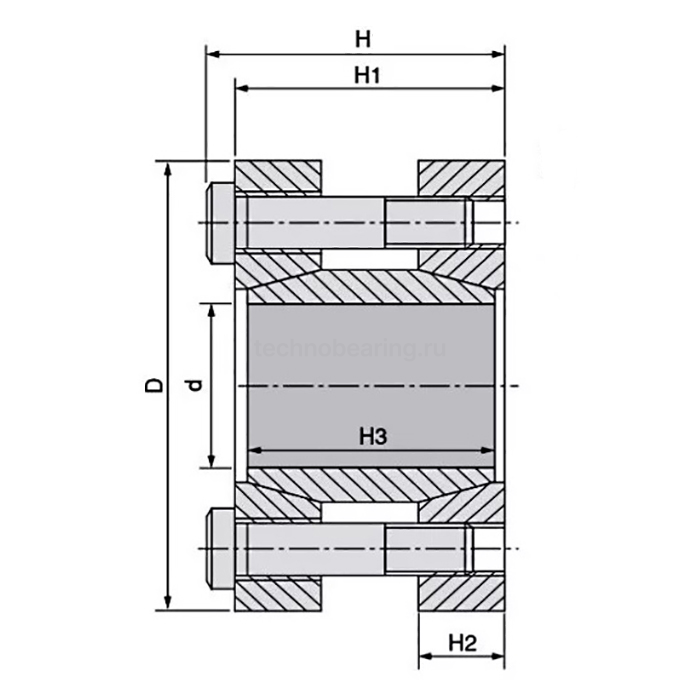 Зажимная втулка KLMM040x75 NEUTRAL