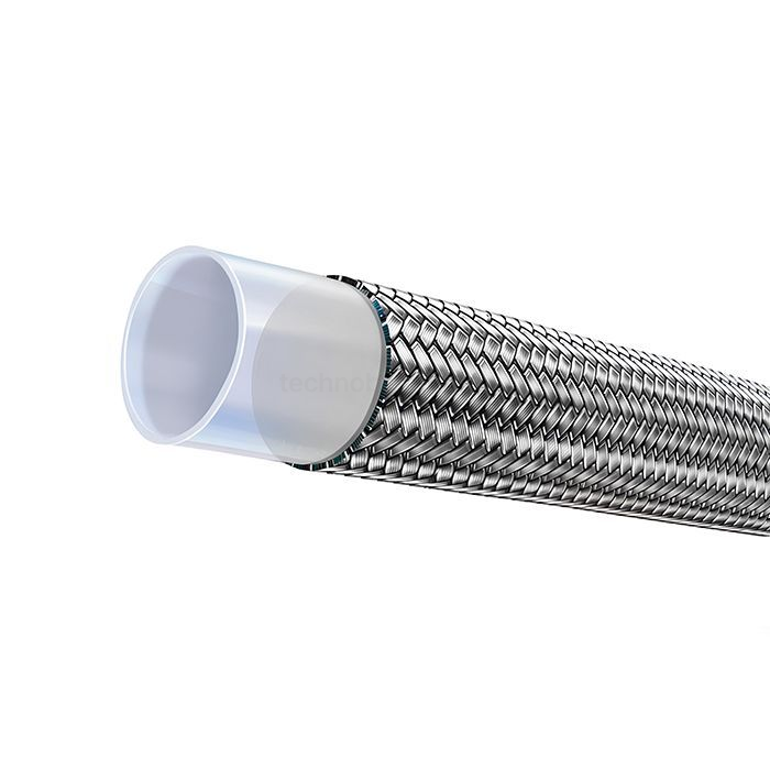 Рукав тефлоновый (PTFE, гладкий) одна оплетка, R14 SAE100, внутр.диам. 19мм, TLGY020-R14 TITAN LOCK — детальное фото 0