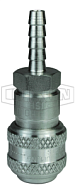 1/4in БРС серия F, розетка, хвостовик под шланг (нерж. 304) 2DS2-S DIXON
