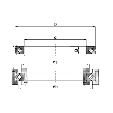 ОПУ прецизионная серия с перекрестными роликами CRBH5013-A-UU-T1-P5 ISKRA