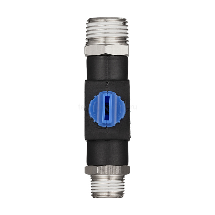 Фитинг прямой с краном, резьба 1/2", пластик, тип HVSS, TLP-HVSS04 TITAN LOCK — детальное фото 4