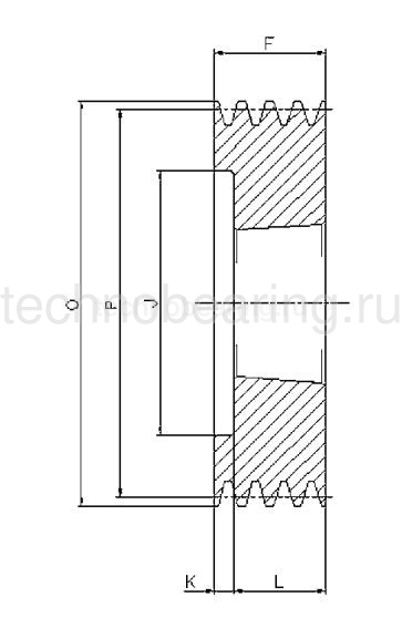 Шкив клиновой  под втулку тапербуш SPA 71-03 TB (PHP 3SPA71TB) Sati