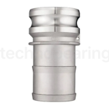 Камлок нержавеющий тип E, ниппель с хвостовиком 3", AISI304, TL300ESS TITAN LOCK