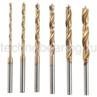 Набор спиральных сверл из быстрорежущей стали с направляющим центром, 6  поз. 28876 Proxxon