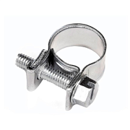 Хомут мини стяжной (15-17 мм), нержав.сталь (лента+болт) AISI 304, RCM15-17SS 