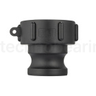 Переходник на Еврокуб, камлок тип A S60x1 1/2, полипроп., TLECS60x1.1/2AC TITAN LOCK