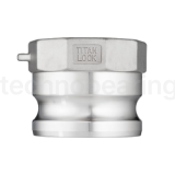 Камлок нержавеющий тип A ниппель, внутр. резьба BSP 4", AISI316, TL400ASS316 TITAN LOCK