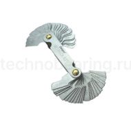 Набор резьбовых шаблонов; 0,25-6,00мм; резьба метрическая 60°; 24 шт.; 4-62TPI; резьба Уитворта 55°,28 шт., 1500-0052 Dasqua