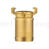 Универсальное соединение для воды NEPTUN (GEKA) с концом под рукав, 3/8" (10мм), латунь, TLNPH3/8-BR TITAN LOCK