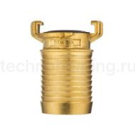 Универсальное соединение для воды NEPTUN (GEKA) с концом под рукав, 5/8" (16мм), латунь, TLNPH5/8-BR TITAN LOCK