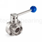 Затвор дисковый нержавеющий (AISI304) DN40, типа сварка-резьба, DIN TLSD040WTS TITAN LOCK