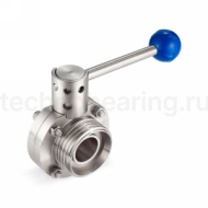 Затвор дисковый нержавеющий (AISI304) DN32, типа сварка-резьба, DIN TLSD032WTS TITAN LOCK