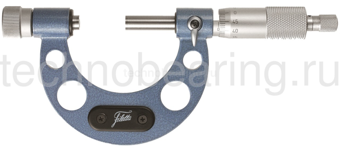 Микрометр гладкий со сменными пятками и калибрами 150 - 300/0,01 мм Filetta