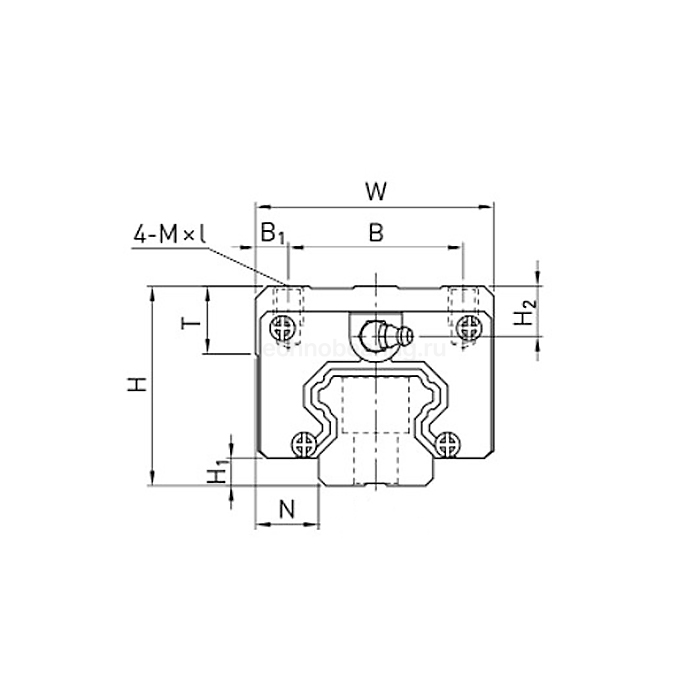 Каретка HGH20CAZAHZZ (HCH20CAZAHZZ) TECHNIX