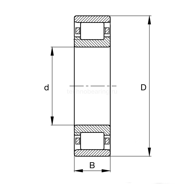 Подшипник N320-ECJ ISB