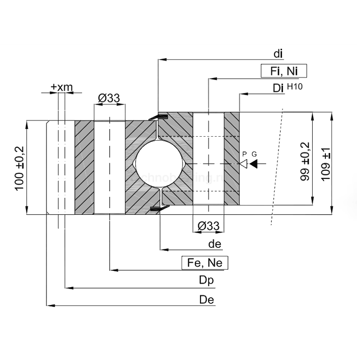 ОПУ стандартная серия с одним рядом шариков EB1.50.2355.400-1SPPN ISB