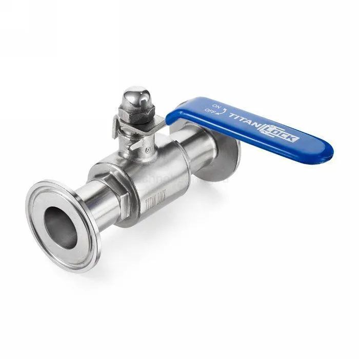 Пищевой шаровый кран полнопроходной типа "clamp-clamp", DN80 нерж. 304, TL80SBV-CL TITAN LOCK — детальное фото 2