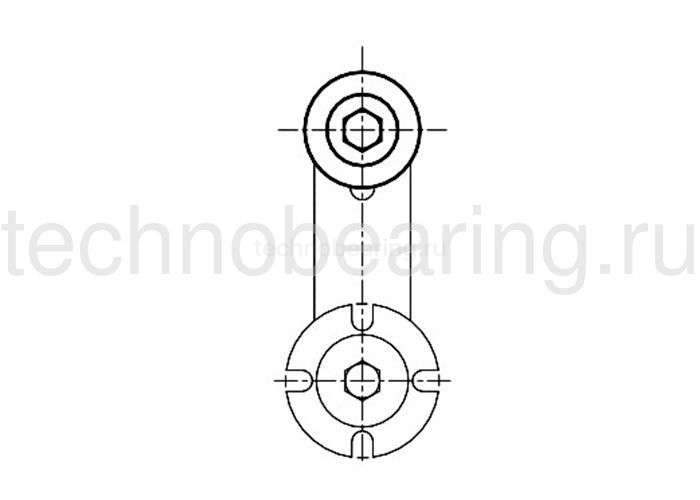 Ролик натяжителя ремня стальной RU1 D.30 Sati
