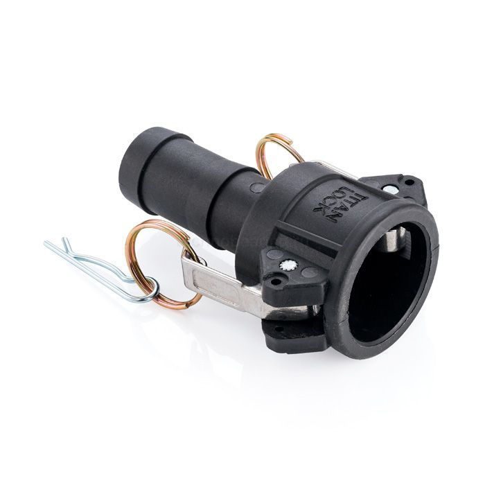 Камлок полипропиленовый тип С, розетка с хвостовиком 1 1/2", TL150CPP TITAN LOCK