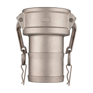 Камлок нержавеющий тип С серия "EcoLine" розетка с хвостовиком 8", AISI304, TL800CSS-EL TITAN LOCK