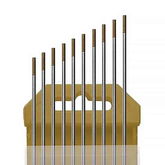 Электроды вольфрамовые WL-15-175 Ø 2,4 мм (золотистый) AC/DC КЕДР