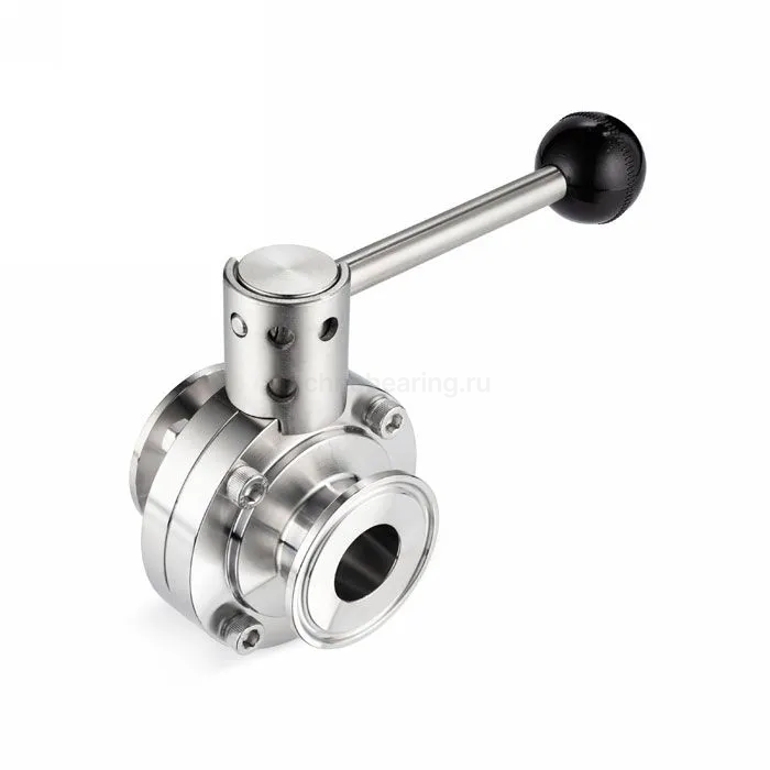 Затвор дисковый нержавеющий (AISI304) DN80, типа clamp-clamp TLSD080CLS TITAN LOCK — детальное фото 0