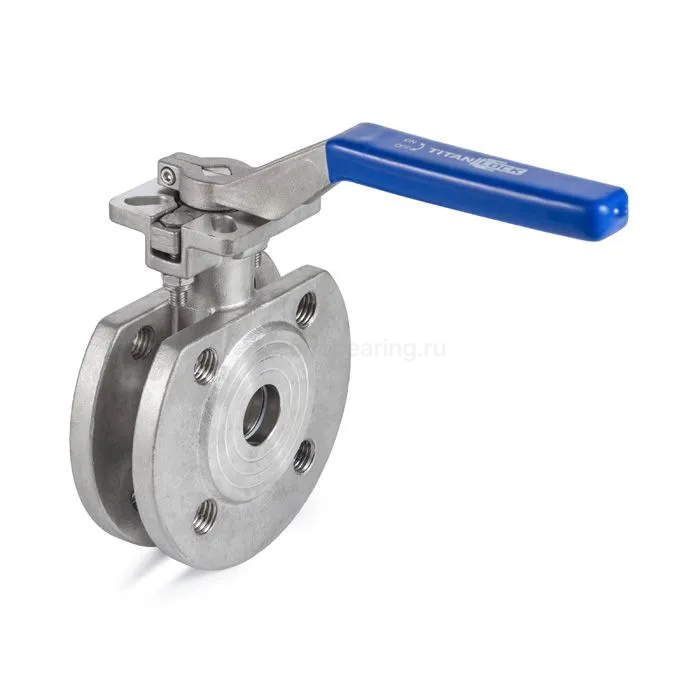 Кран шаровый межфланцевый нерж 304, DN15 TL015BVFS TITAN LOCK