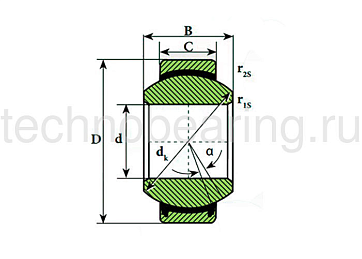 Подшипник GE4 C ISB