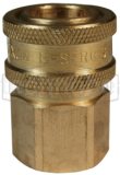 1/2in БРС серия E, розетка, резьба NPT (латунь) 4EF4-B DIXON