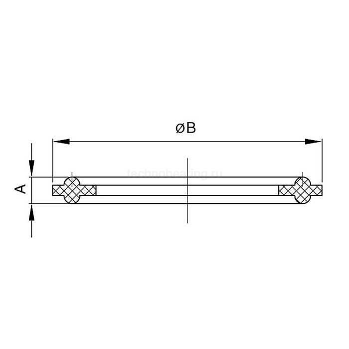 Уплотнение CLAMP DN50 EPDM (черный), DIN TL50EP-C TITAN LOCK — детальное фото 1