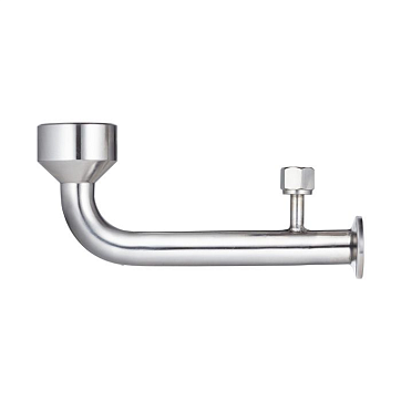 Шпунт-аппарат с манометром (левый), до 2,2 бар, под Clamp DN20 нерж. 304 TL20TGMLPG-CL TITAN LOCK