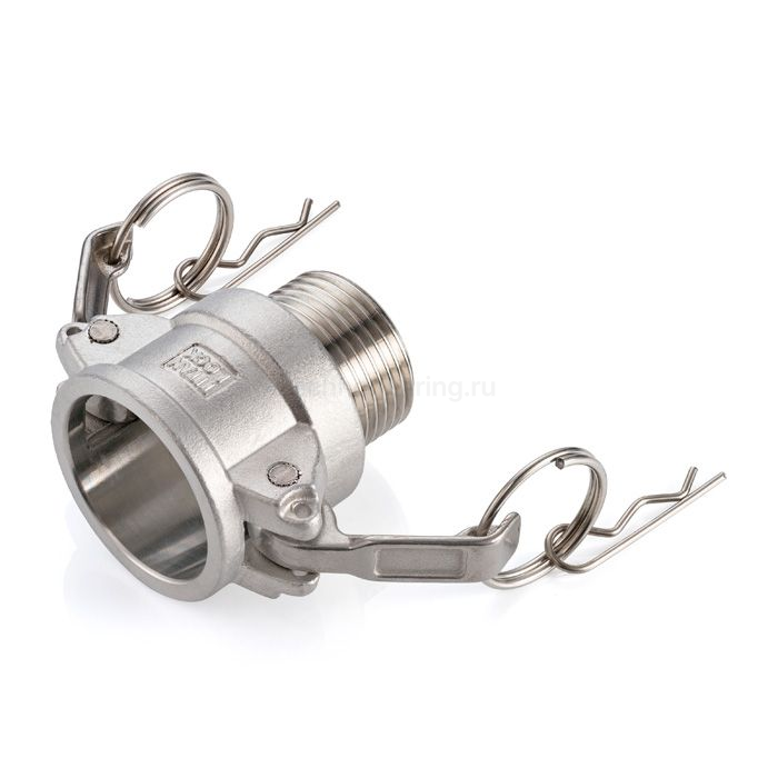 Камлок нержавеющий тип B розетка, наруж. резьба BSP 2 1/2", AISI304, TL250BSS TITAN LOCK