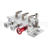 Пневматический блок управления донными клапанами автоцистерны 2-х отсечный, алюминий, TLCU2 TITAN LOCK