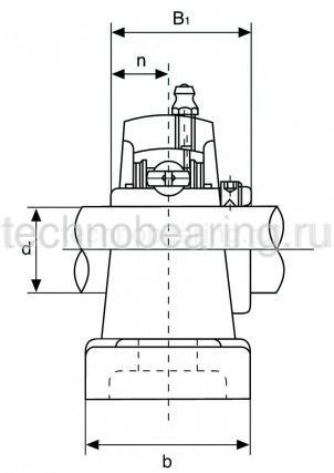 Подшипниковый узел UCP206 TECHNIX