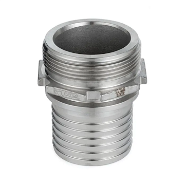 3in, штуцер с наружной резьбой под рукав, нерж. сталь, TLSM80SS TITAN LOCK