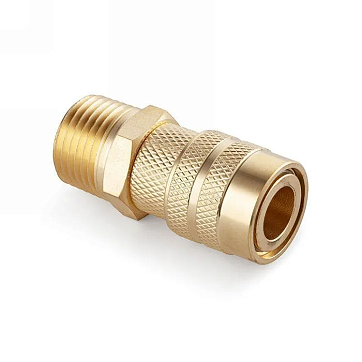 1/4in, БРС серия D, ISO 6150 B, розетка, нар.резьба, латунь TL2DFS-B TITAN LOCK