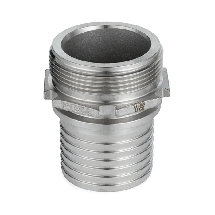 Штуцер с наружной резьбой под рукав, нерж. сталь, 2,5in TLSM65SS TITAN LOCK