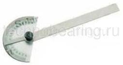 Нониусный угломер с полукруглым транспортиром (диапазон измерений: 0 - 180°, цена деления: 1°) 907.863 Filetta