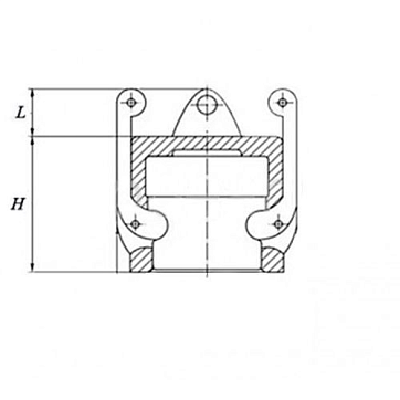 Камлок нержавеющий тип DC серия "EcoLine" заглушка для ниппеля 1", AISI304, TL100DCSS-EL TITAN LOCK