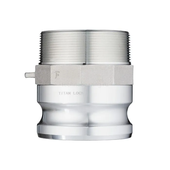 Камлок алюминиевый тип F серия "EcoLine", ниппель наруж. резьба BSP 8", TL800FAL-EL TITAN LOCK
