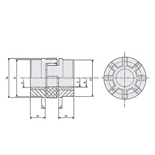 Полумуфта под втулку 2012 GTI5570 ISKRA