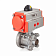 Донный клапан шаровый под приварку с пневмоприводом, нерж.304 DN50, TLBBV50WD-P TITAN LOCK