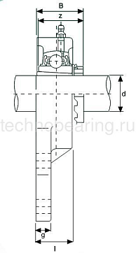 Подшипниковый узел UKFB209 ISB