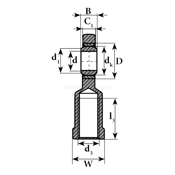 Шарнирный наконечник SI70 C 2RS ISB