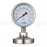 Манометр нержавеющий с мембранным разд.,10/0,2 Бар, гайка DN40, корп. 100мм, TLSPG40/100MN TITAN LOCK