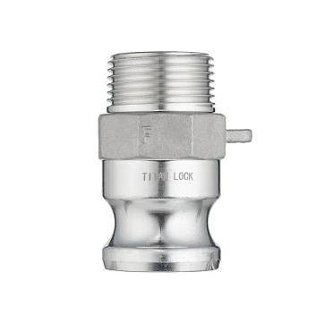Камлок алюминиевый тип F ниппель, наруж. резьба NPT 1 1/4", TL125FALN TITAN LOCK