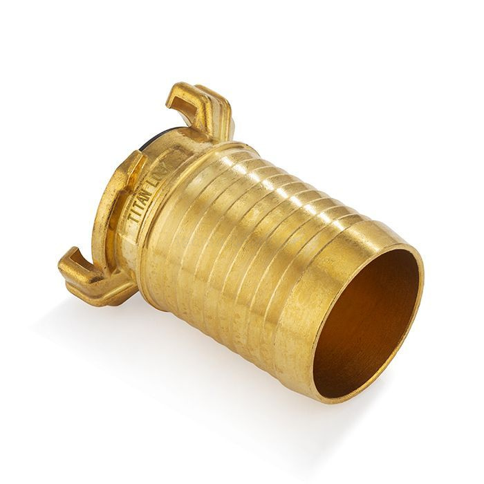 Универсальное соединение для воды NEPTUN (GEKA) с концом под рукав, 3/4" (20мм), латунь, TLNPH3/4-BR TITAN LOCK