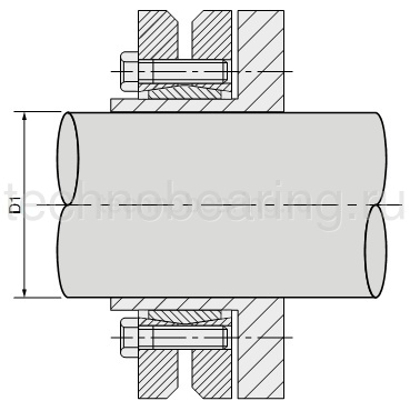 Зажимная втулка KLPP155 (PHF FX190-155x265) Sati